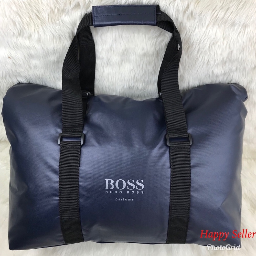 HUGO BOSS Duffle Gym Bag Weekender Tote Beach Bag Overnight Bag NEW